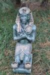 Pharao, sitzend, Kerzenhalter